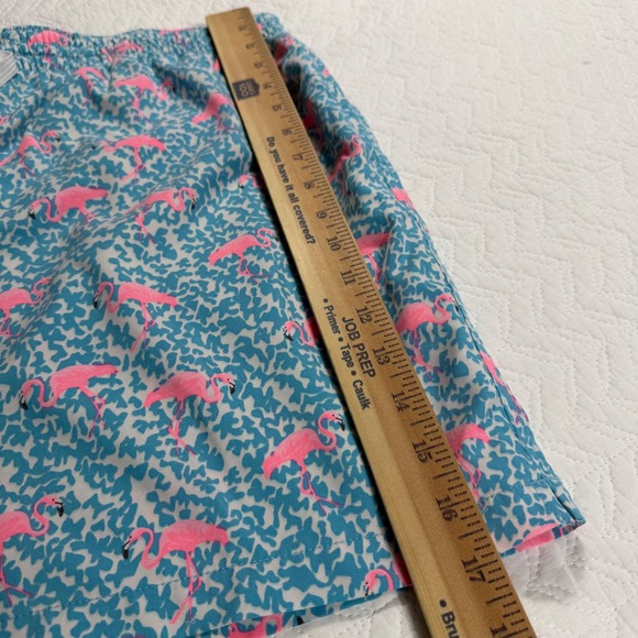 Chubbies Men's Swim Trunks Shorts 2X Large Flamingo Print Elastic Waist Pockets - Picture 12 of 14